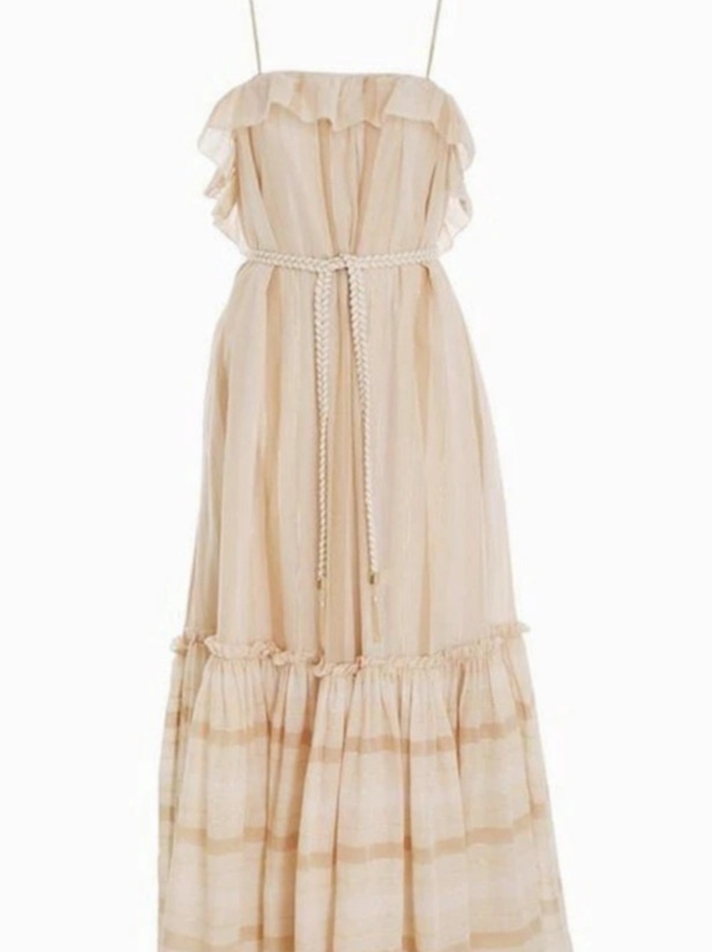 NWT Zimmermann Anneke Swing Maxi Dress Maxi in Cream, US 4